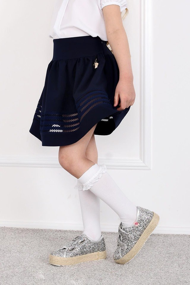 School set: blouse and skirt with mesh School set: blouse and skirt with mesh