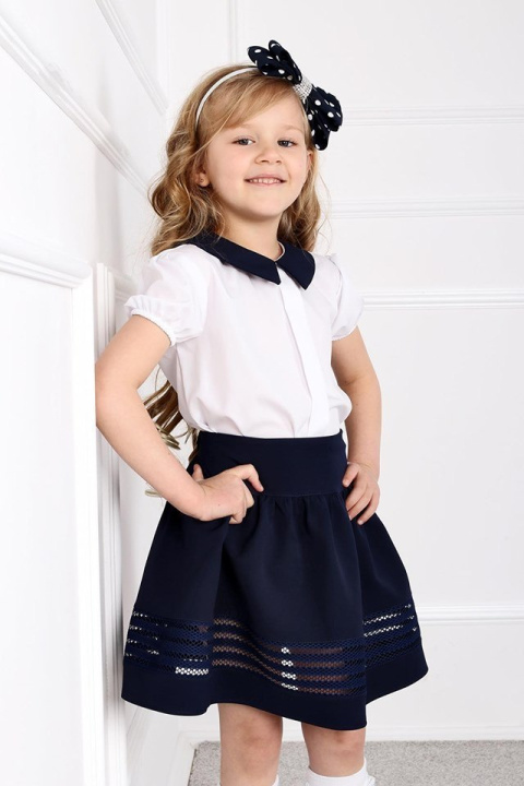 Elegant school skirt with mesh Elegant school skirt with mesh