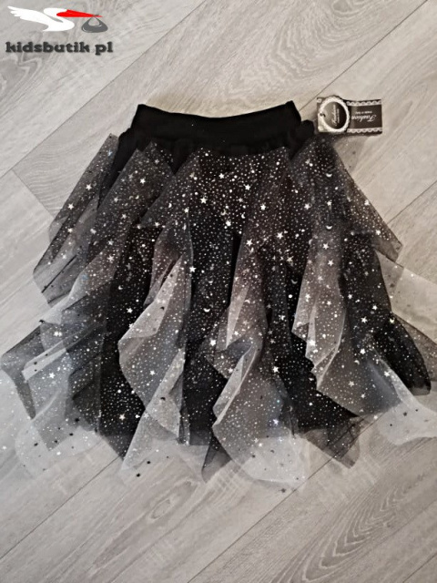 Cascading tulle skirt in glittery stars Cascading tulle skirt in glittery stars
