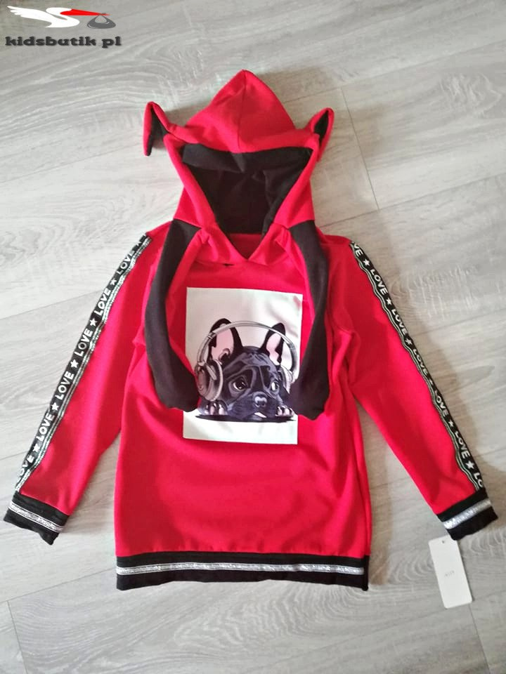Sweatshirt Mobile Ears-red Sweatshirt Mobile Ears-red