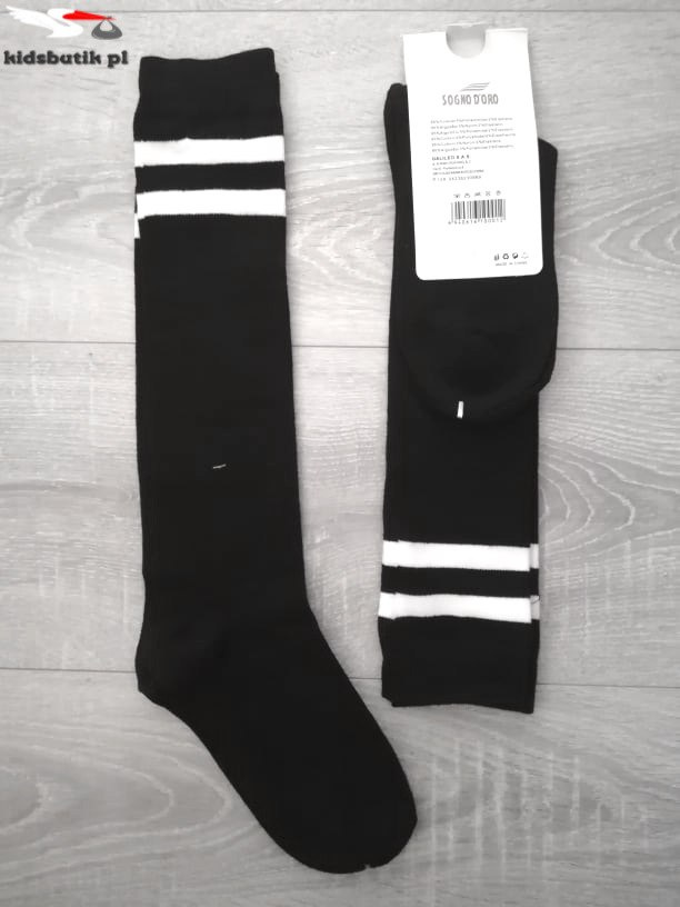 Black socks with white stripes Black socks with white stripes