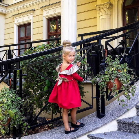 Elegant ANGEL dress with magic sequins wings Elegant ANGEL dress with magic sequins wings