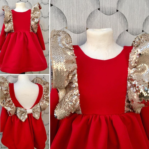 Elegant ANGEL dress with magic sequins wings Elegant ANGEL dress with magic sequins wings