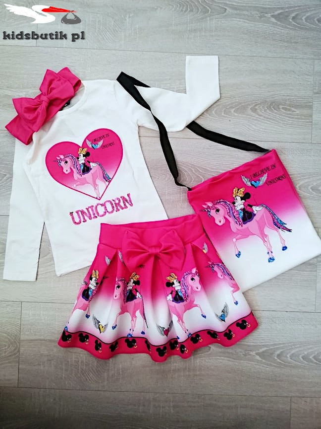 Set 4in1 MINNIE I believe in UNICORNS - dark pink Set 4in1 MINNIE I believe in UNICORNS - dark pink