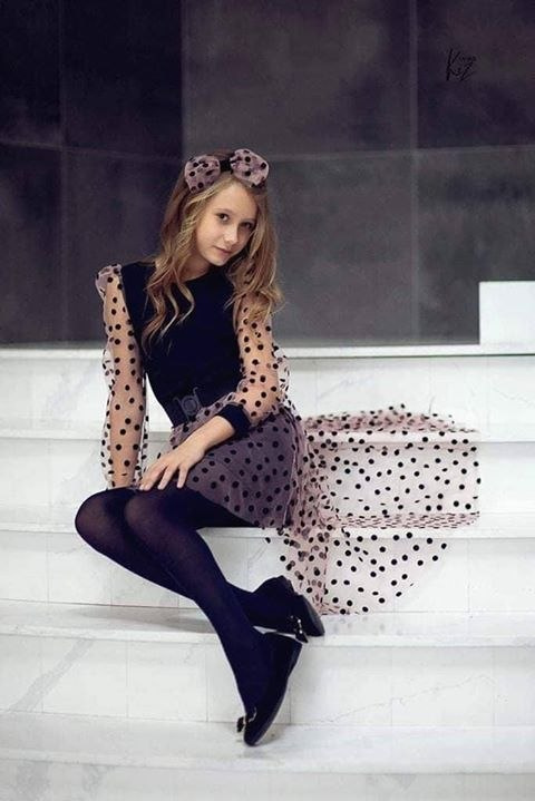 Occasional dress MILENA 2in1-detachable tren and black tulle Occasional dress MILENA 2in1-detachable tren and black tulle