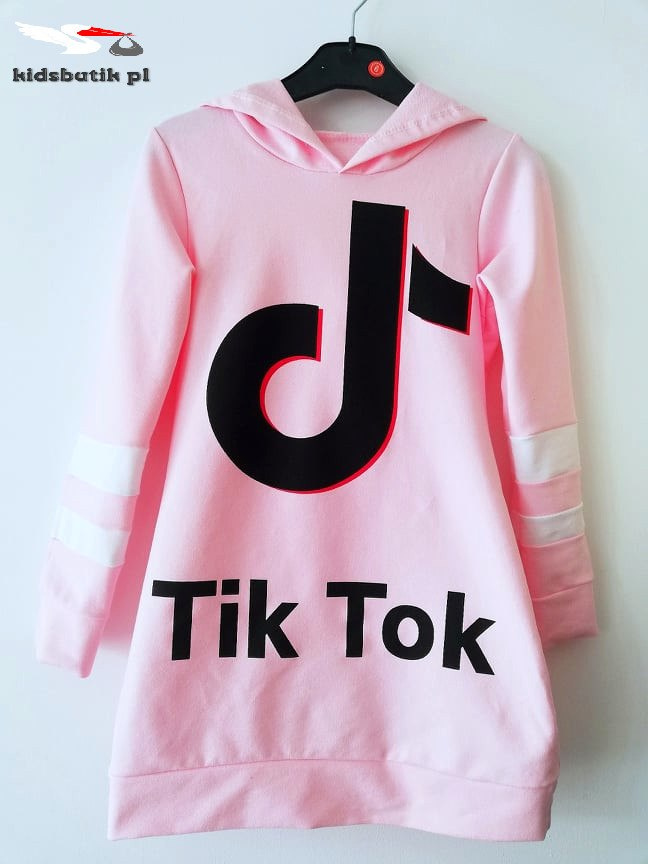 TIK TOK hooded dress/tunic - red TIK TOK hooded dress/tunic - red