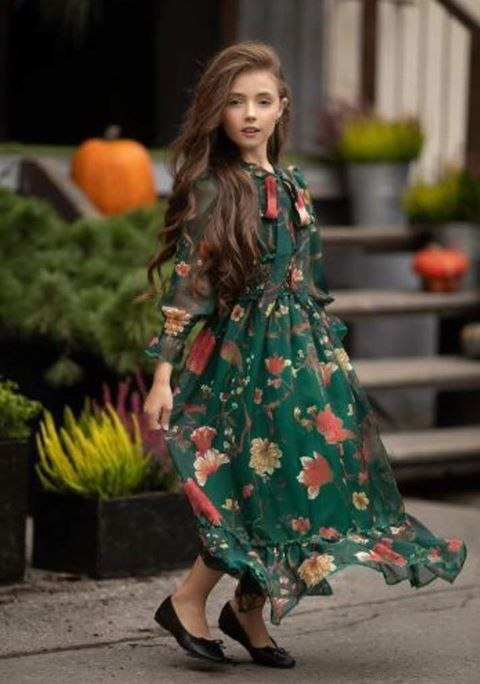 Chiffon maxi dress Floral Chiffon maxi dress Floral