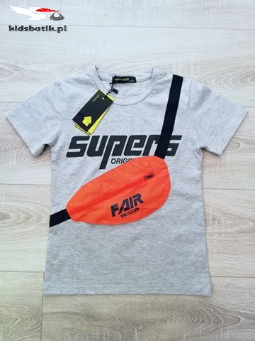 Supers neon kidney T-shirt - grey Supers neon kidney T-shirt - grey