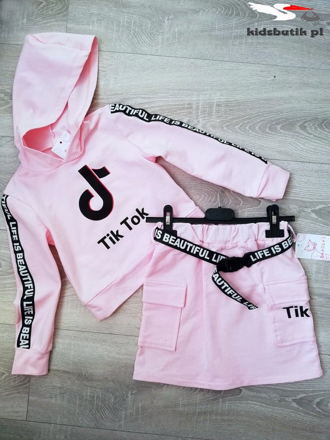 TIK TOK set with skirt - black TIK TOK set with skirt - black
