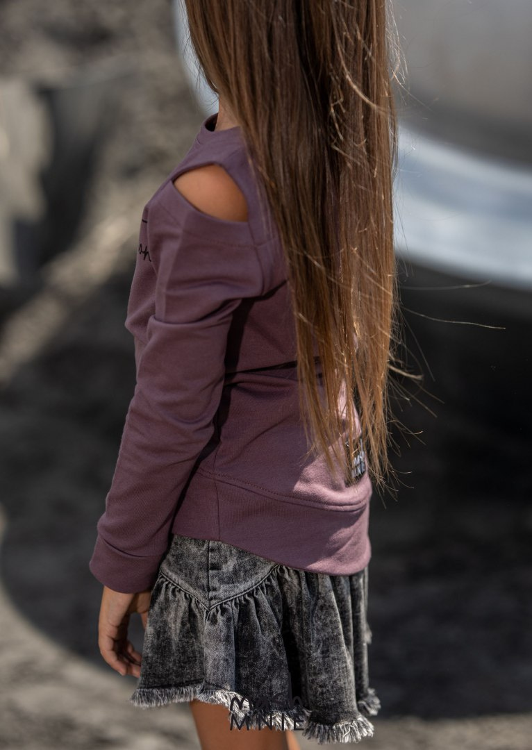 REVOLUTION sweatshirt with cut-out shoulders REVOLUTION sweatshirt with cut-out shoulders