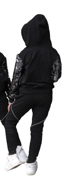 Tracksuit with sequins and sliders Tracksuit with sequins and sliders