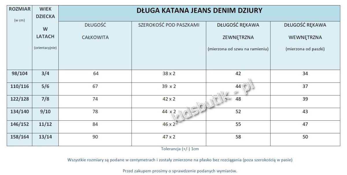 Katana denim long, holes Katana denim long, holes