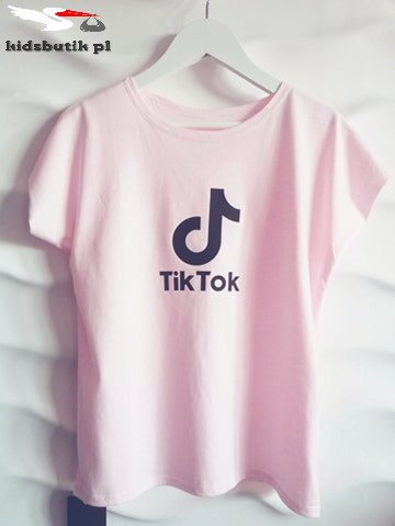 T-shirt, t-shirt TIK TOK - powder pink T-shirt, t-shirt TIK TOK - powder pink