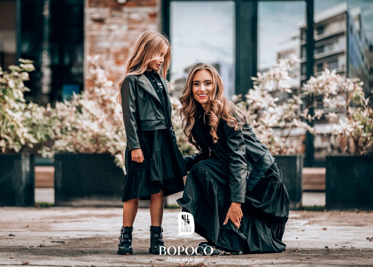 Eco leather jacket/Ramonese with asymmetric zipper - mom Eco leather jacket/Ramonese with asymmetric zipper - mom