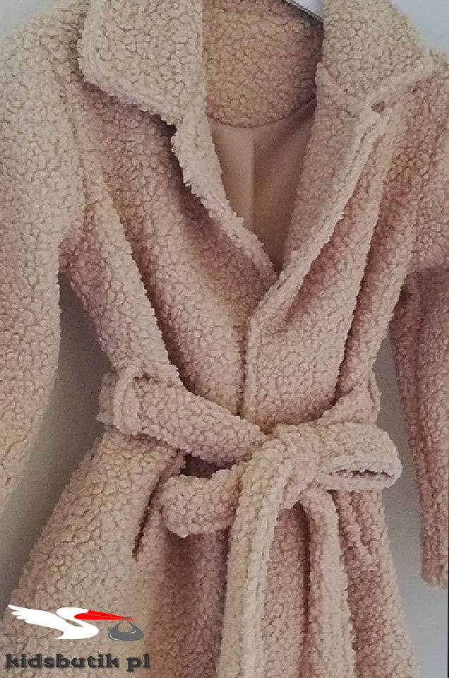 Transitional coat with buckli - sheepskin autumn/spring beige Transitional coat with buckli - sheepskin autumn/spring beige