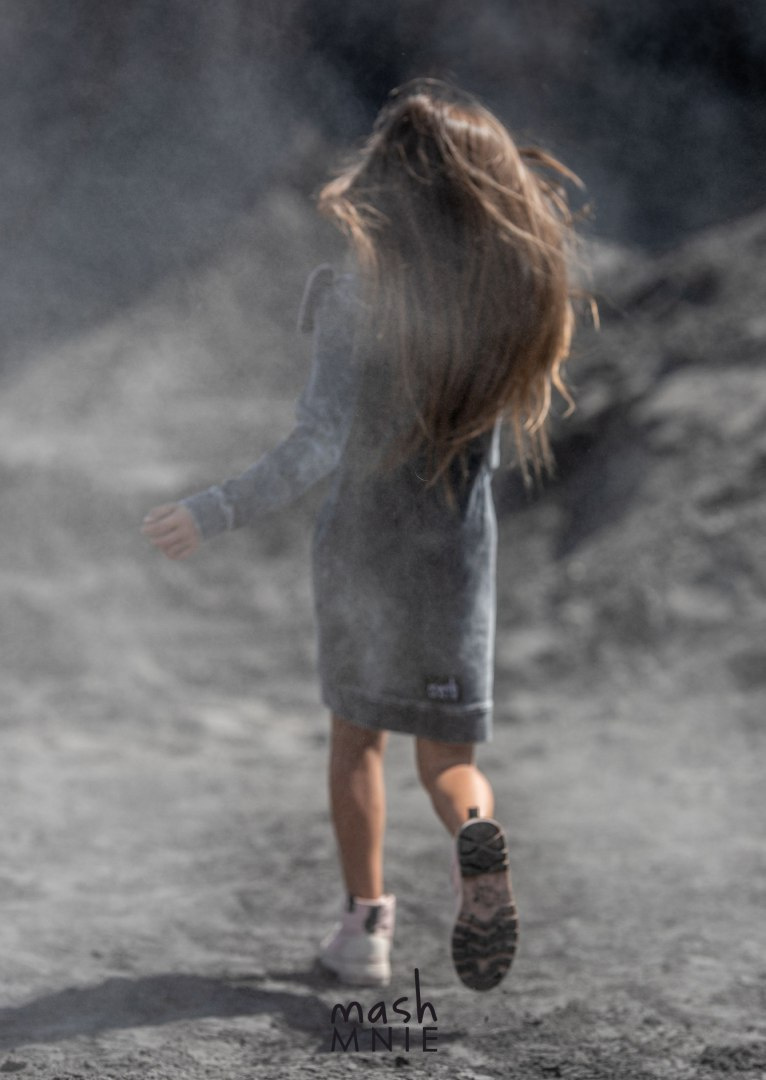 REVOLUTION ICE DYE GREY DRESS (KNITTED) REVOLUTION ICE DYE GREY DRESS (KNITTED)