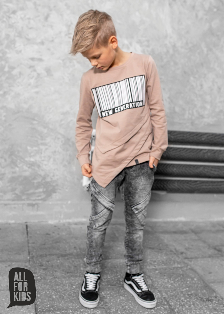 Denim pants dekatyzowane with pockets - graphite Denim pants dekatyzowane with pockets - graphite
