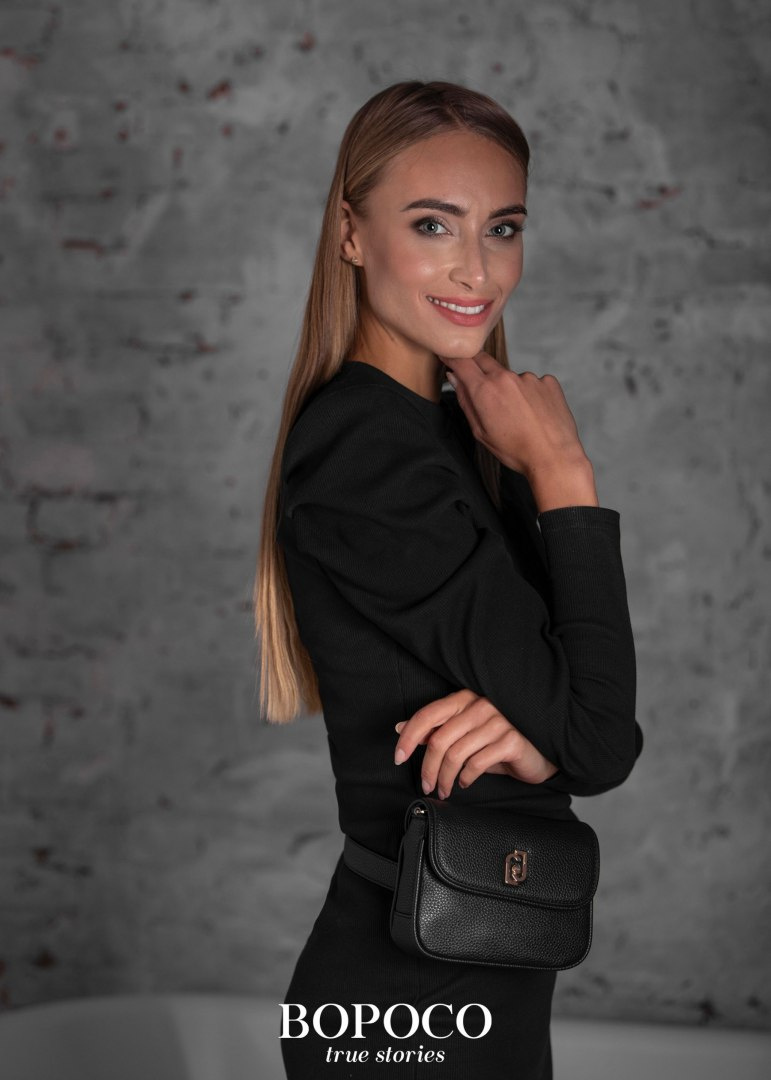 Striped dress with ruffled sleeves - black Striped dress with ruffled sleeves - black