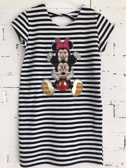 Sukienka w paski Mickey and Minnie