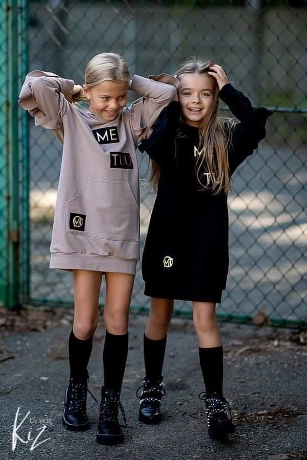 WERKA dress/tunic with frills - cappucino WERKA dress/tunic with frills - cappucino