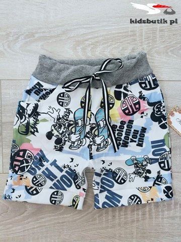 Shorts, creases, mickey mouse rubber Shorts, creases, mickey mouse rubber
