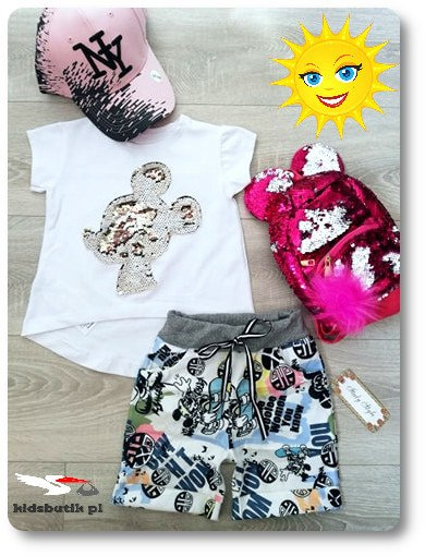 Shorts, creases, mickey mouse rubber Shorts, creases, mickey mouse rubber