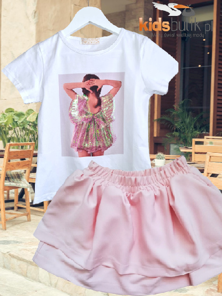 T-shirt/T-shirt GIRLS sequins holo rainbow - white T-shirt/T-shirt GIRLS sequins holo rainbow - white