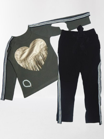 Set/dres HEART ekoskórka and tassels Set/dres HEART ekoskórka and tassels