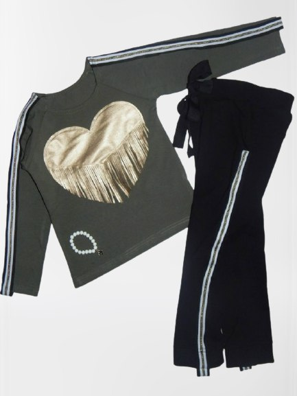 Set/dres HEART ekoskórka and tassels Set/dres HEART ekoskórka and tassels