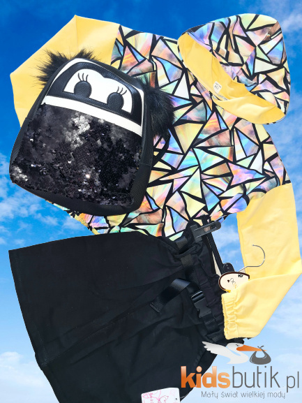 Hoodie COLORFUL TRIANGLES - lemon Hoodie COLORFUL TRIANGLES - lemon