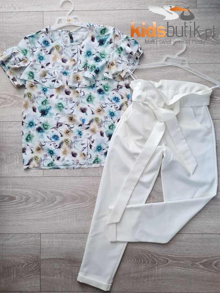 Elegant set COLORFUL DANDELION: blouse and pants Elegant set COLORFUL DANDELION: blouse and pants