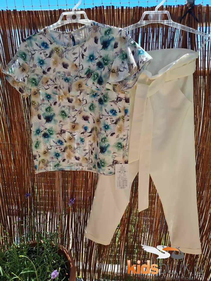 Elegant set COLORFUL DANDELION: blouse and pants Elegant set COLORFUL DANDELION: blouse and pants
