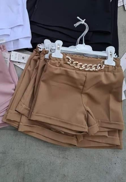 Short shorts / shorts GOLD CHAIN - caramel Short shorts / shorts GOLD CHAIN - caramel