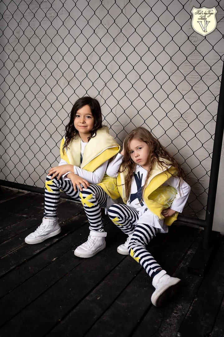 Leggings/leggings X in navy stripes Leggings/leggings X in navy stripes