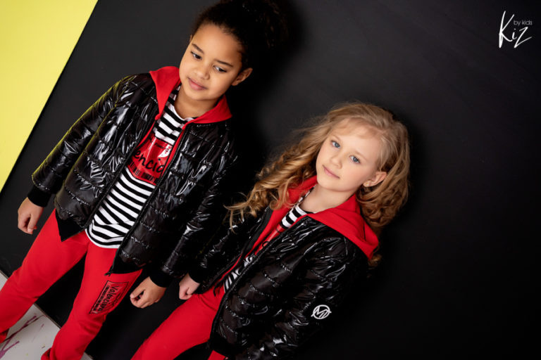 Black quilted VERA jacket with a patch Black quilted VERA jacket with a patch