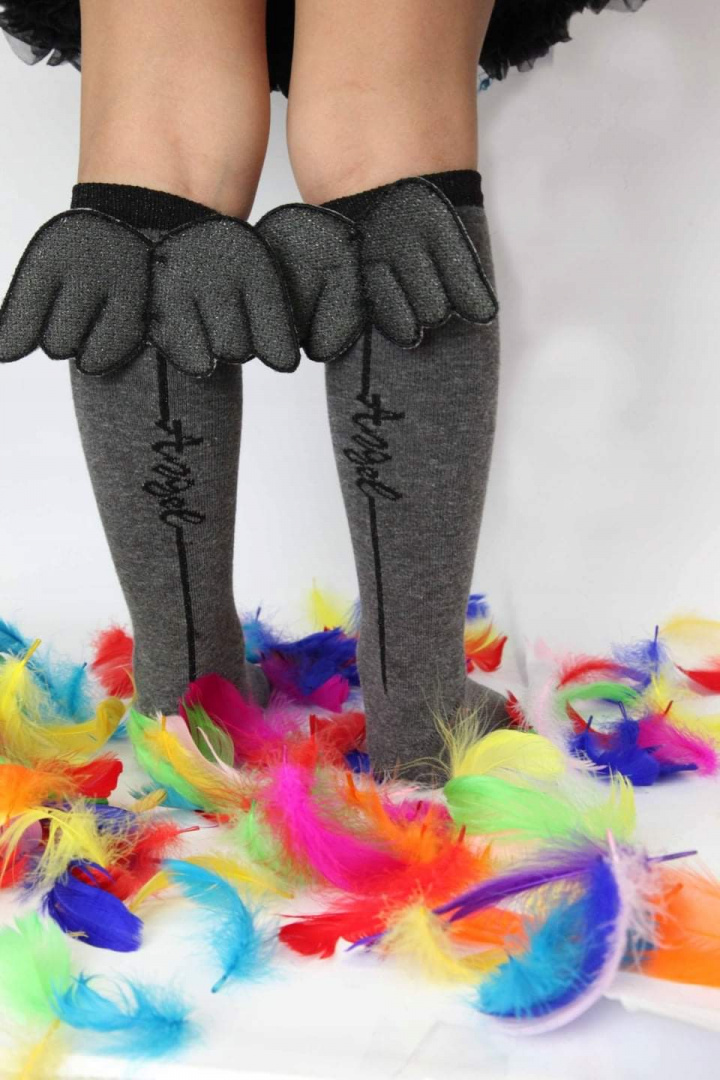 Angel Hamstrings, Angels, 3D Wings - Graphite Angel Hamstrings, Angels, 3D Wings - Graphite