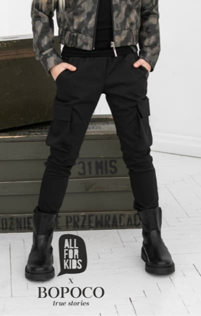 Militia pants with pockets - classic black Militia pants with pockets - classic black