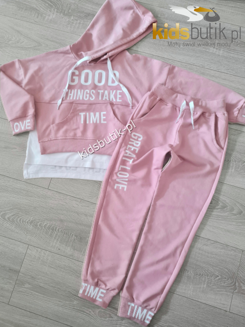 GOOD THINGS TAKE TIME tracksuit set - powder pink GOOD THINGS TAKE TIME tracksuit set - powder pink