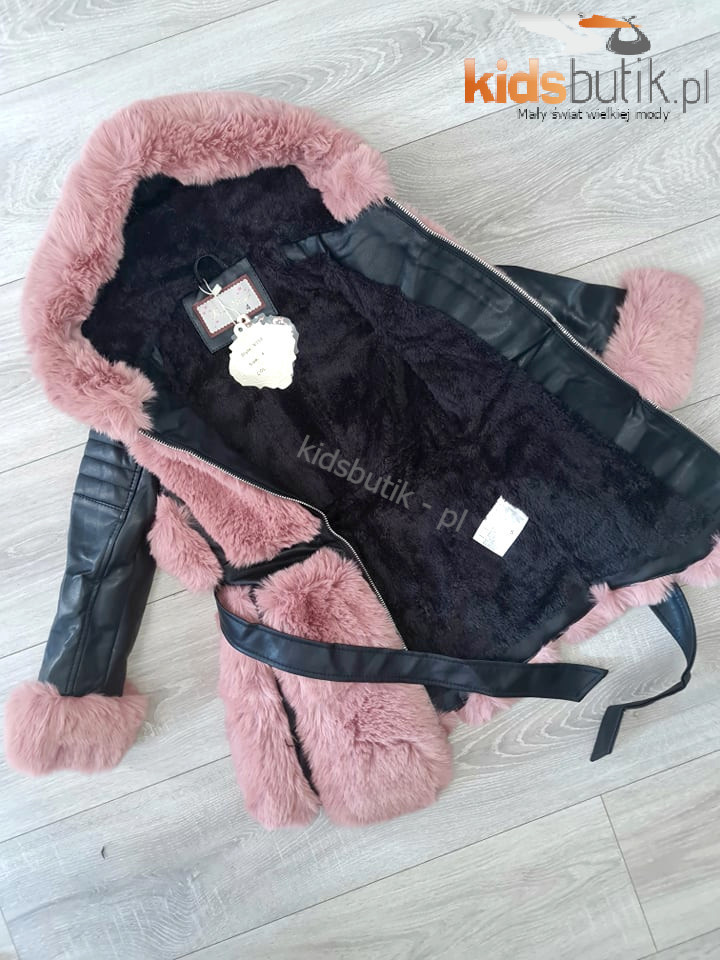 Winter sheepskin/coat with fur and strap - with pink Winter sheepskin/coat with fur and strap - with pink