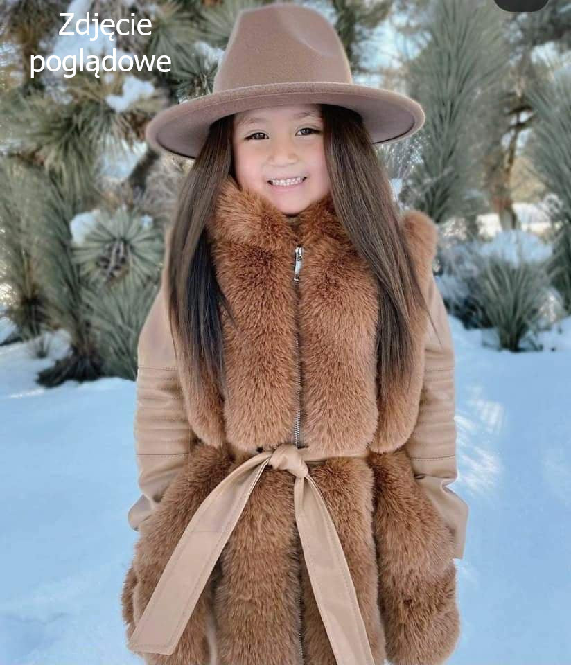 Winter sheepskin/coat with fur and strap - with pink Winter sheepskin/coat with fur and strap - with pink