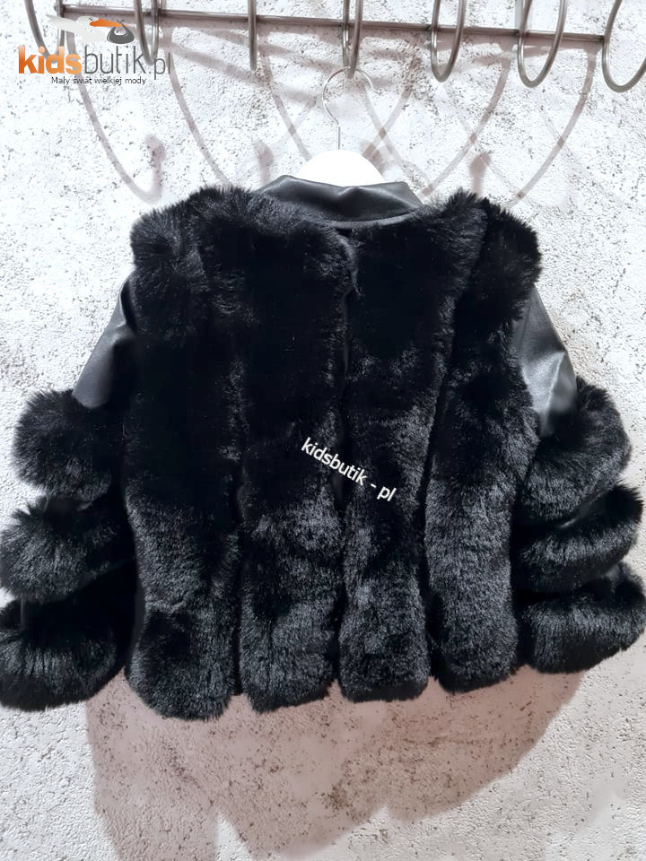 Winter sheepskin/ramonese with fur and napami - black Winter sheepskin/ramonese with fur and napami - black