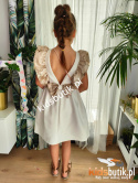 Elegancka sukienka ANGEL ze skrzydełkami z magicznych cekinów