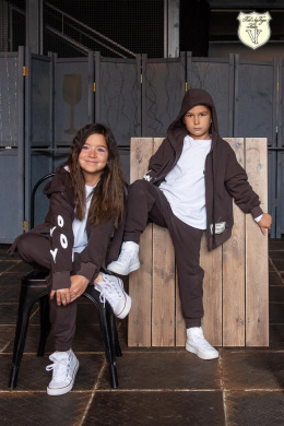 Insulated tracksuit Street Voga Young - chocolate
