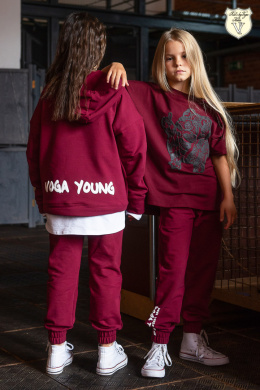 Insulated tracksuit Voga Young Street - burgundy