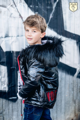Quilted WINTER JACKET VOGA BOY with fur