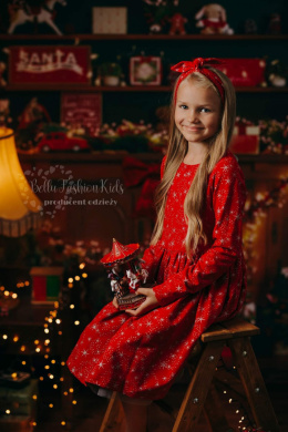 Christmas dress red plaid Family Set - here the daughter