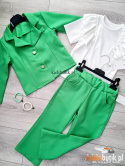 Elegancki garnitur wizytowy - zielony