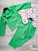 Elegancki garnitur wizytowy - zielony
