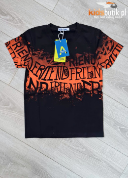T-shirt ombre Friend - orange