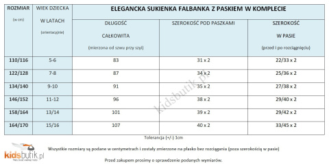 Elegancka sukienka Falbanka z tiulowym paskiem - pudrowy róż Elegancka sukienka Falbanka z tiulowym paskiem - pudrowy róż